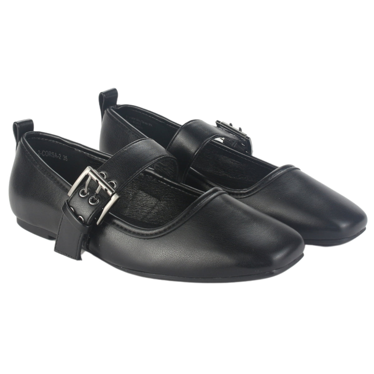 Zapato Chalada Mujer Corsa-2 Negro Casual