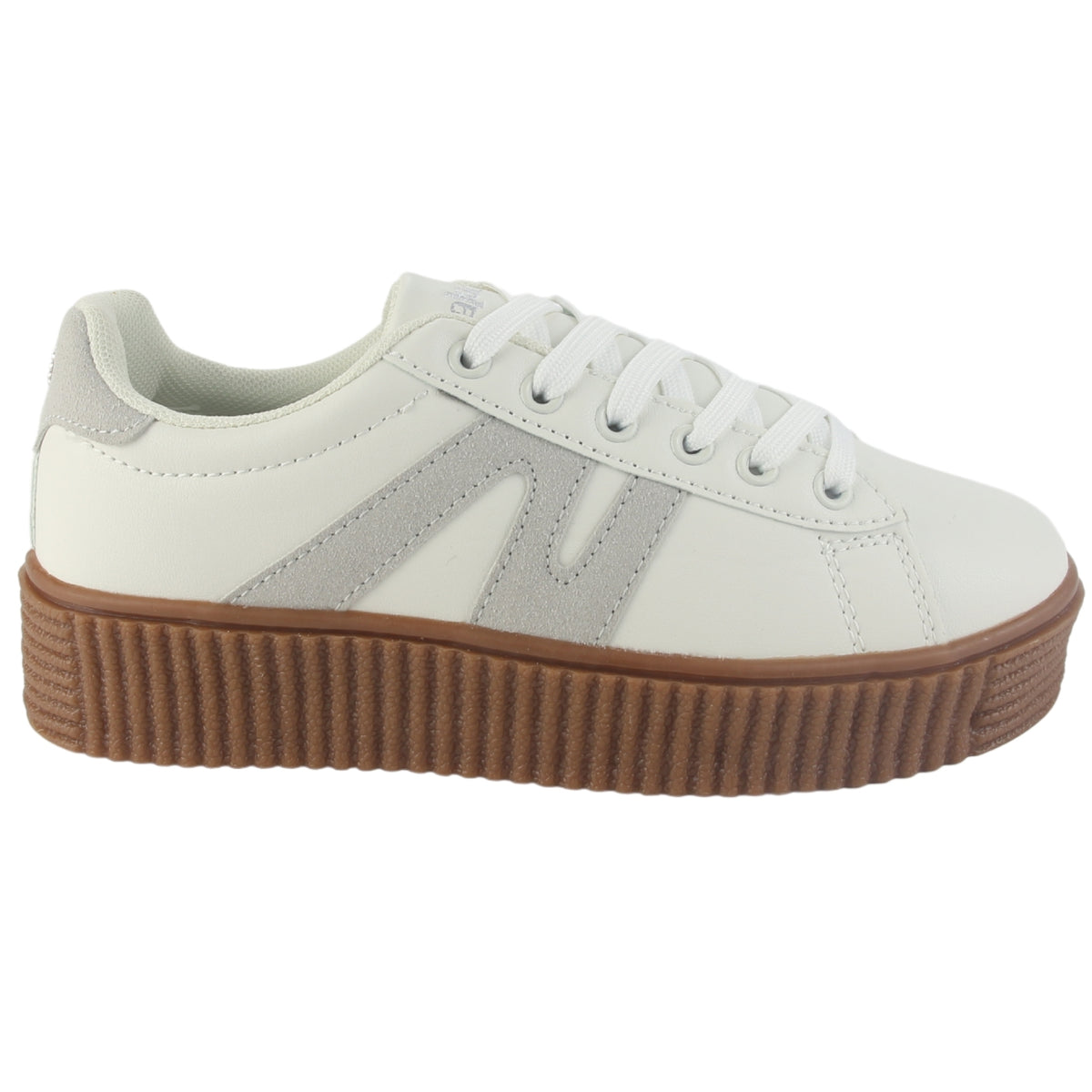 Zapatilla Chalada Mujer Flumi-10 Beige Urbano