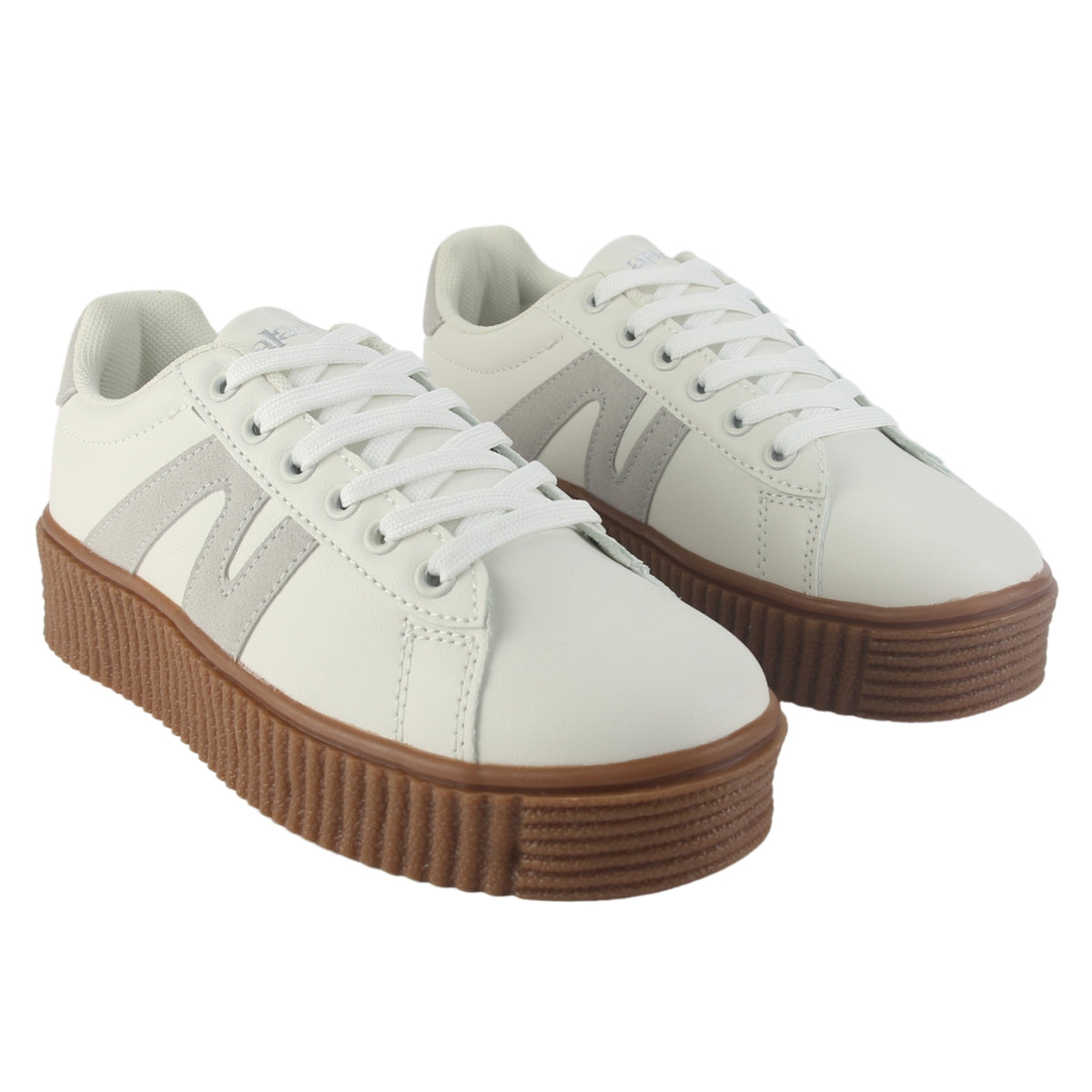 Zapatilla Chalada Mujer Flumi-10 Beige Urbano