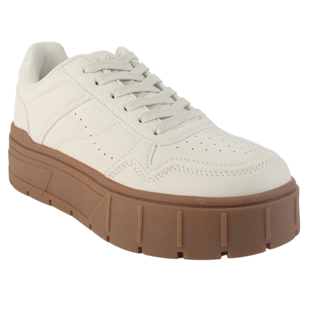 Zapatilla Chalada Mujer Troya-4 Beige Urbano