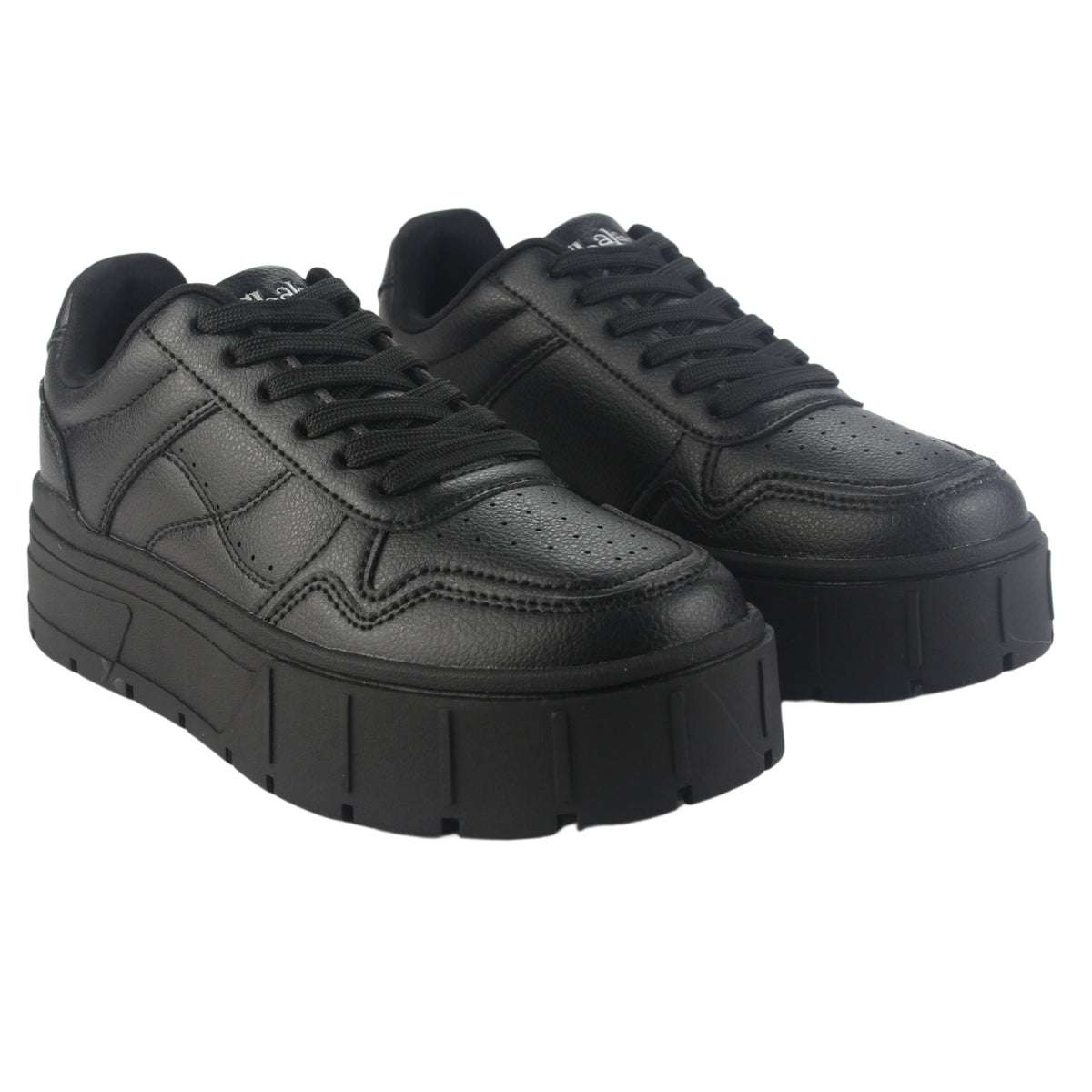 Zapatilla Chalada Mujer Troya-4 Negro Urbano