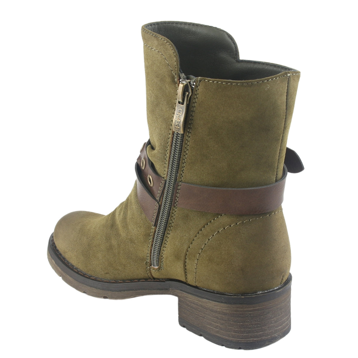 Botin Chalada Mujer Torri-29 Oliva Casual