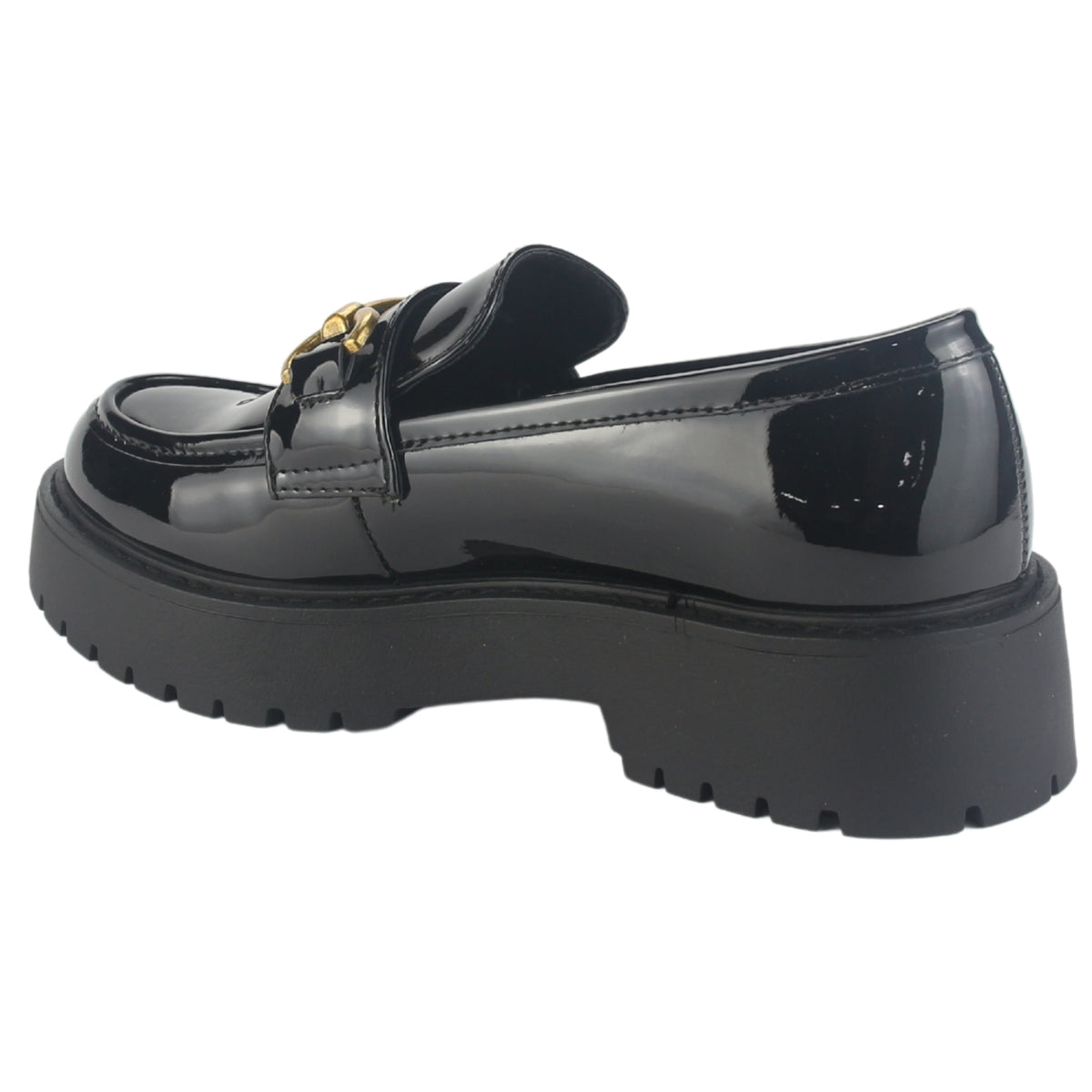 Mocasin Chalada Mujer Lenin-4 Negro Casual