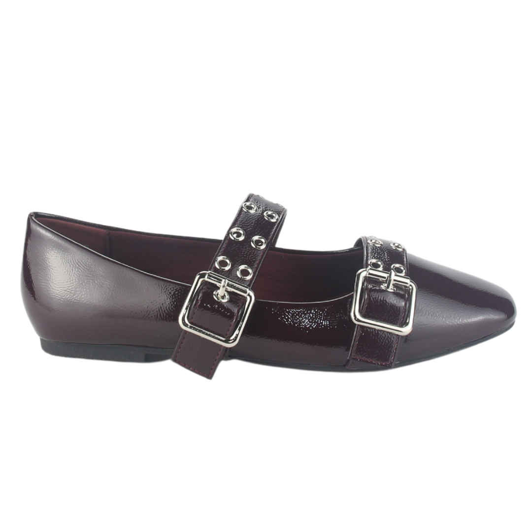 Ballerina Chalada Mujer Miu-7 Burdeo Casual