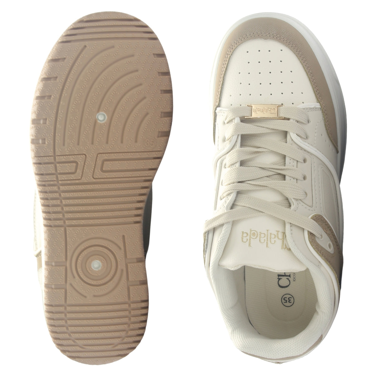Zapatilla Mujer Chalada Mitsu-4 Beige Urbano