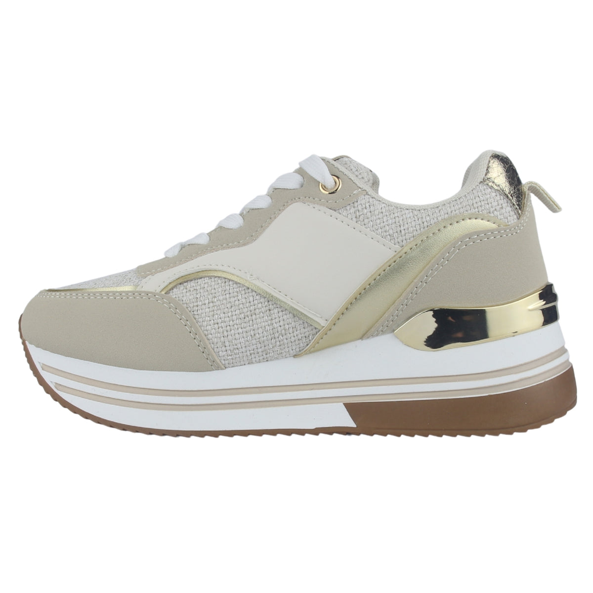 Zapatilla Mujer Chalada Jettixlow2 Beige Urbano