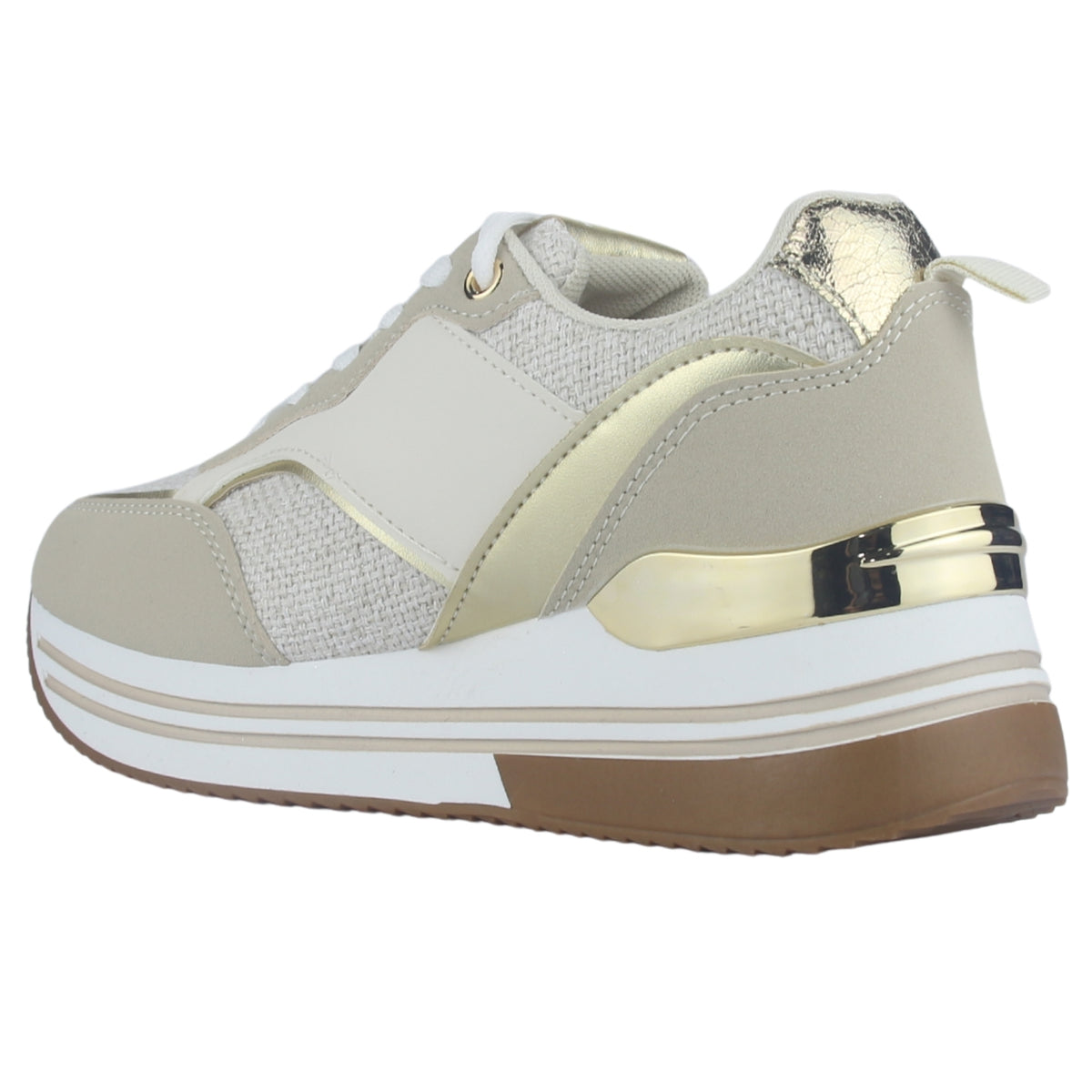Zapatilla Mujer Chalada Jettixlow2 Beige Urbano