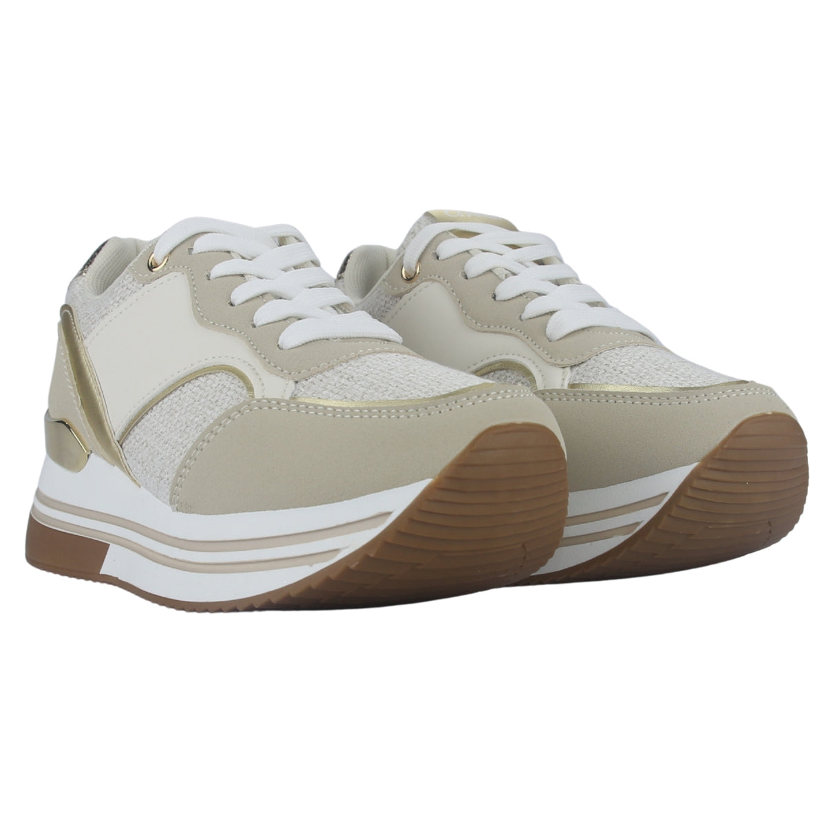 Zapatilla Mujer Chalada Jettixlow2 Beige Urbano