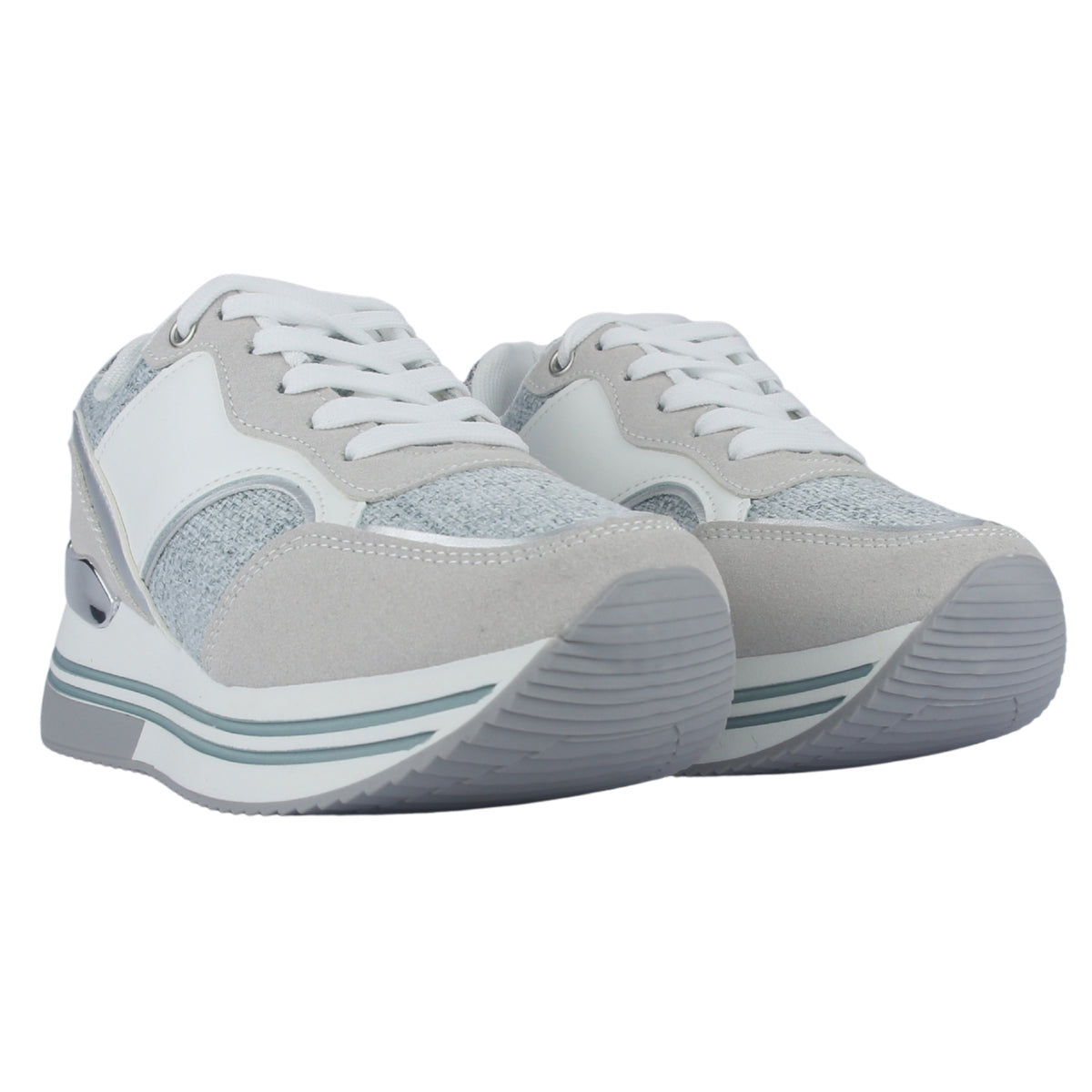 Zapatilla Mujer Chalada Jettixlow2 Blanco/Celeste Urbano