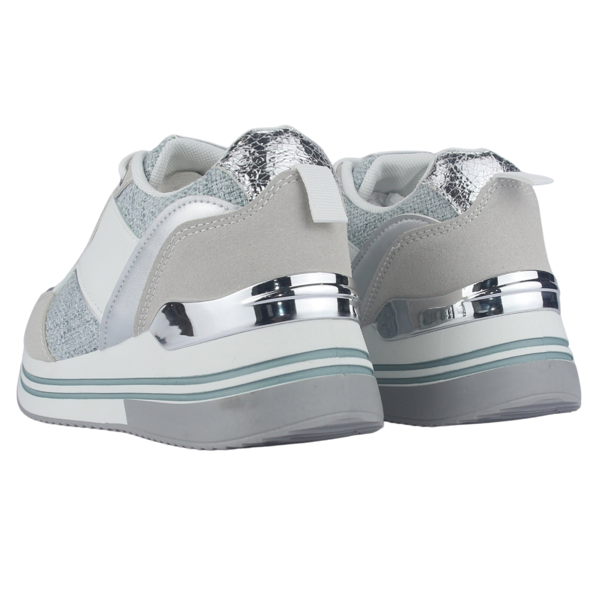 Zapatilla Mujer Chalada Jettixlow2 Blanco/Celeste Urbano