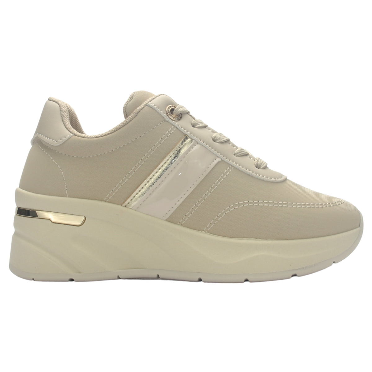 Zapatilla Mujer Chalada Juna-5 Beige Urbano