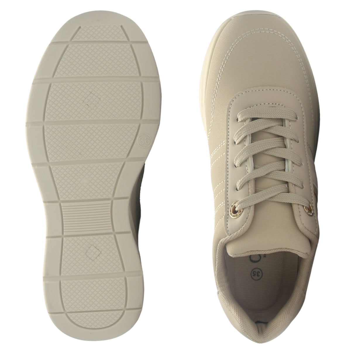Zapatilla Mujer Chalada Juna-5 Beige Urbano