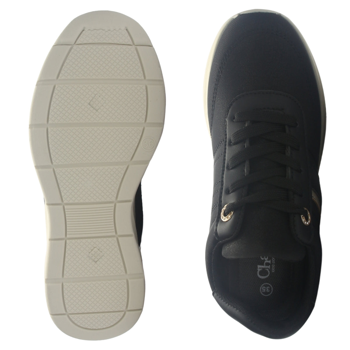 Zapatilla Mujer Chalada Juna-5 Negro Urbano