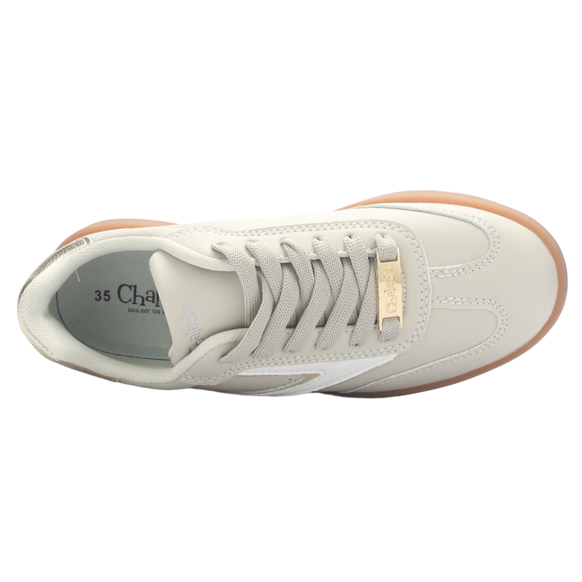 Zapatilla Mujer Chalada Alexia-7 Beige Urbano