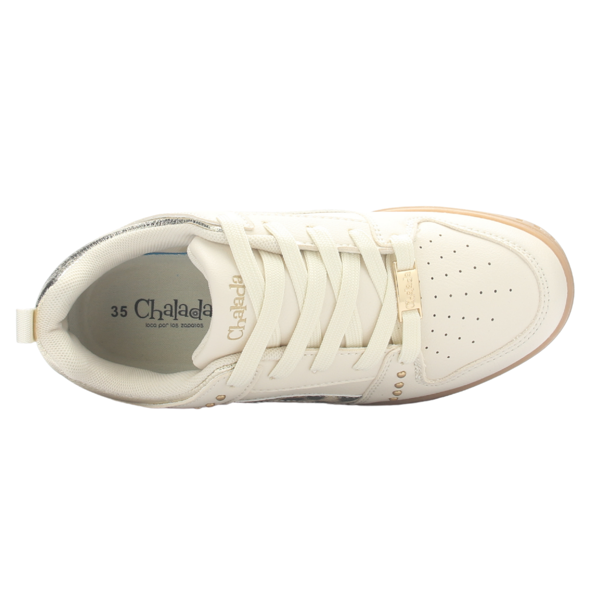 Zapatilla Mujer Chalada Troya-5 Beige Urbano