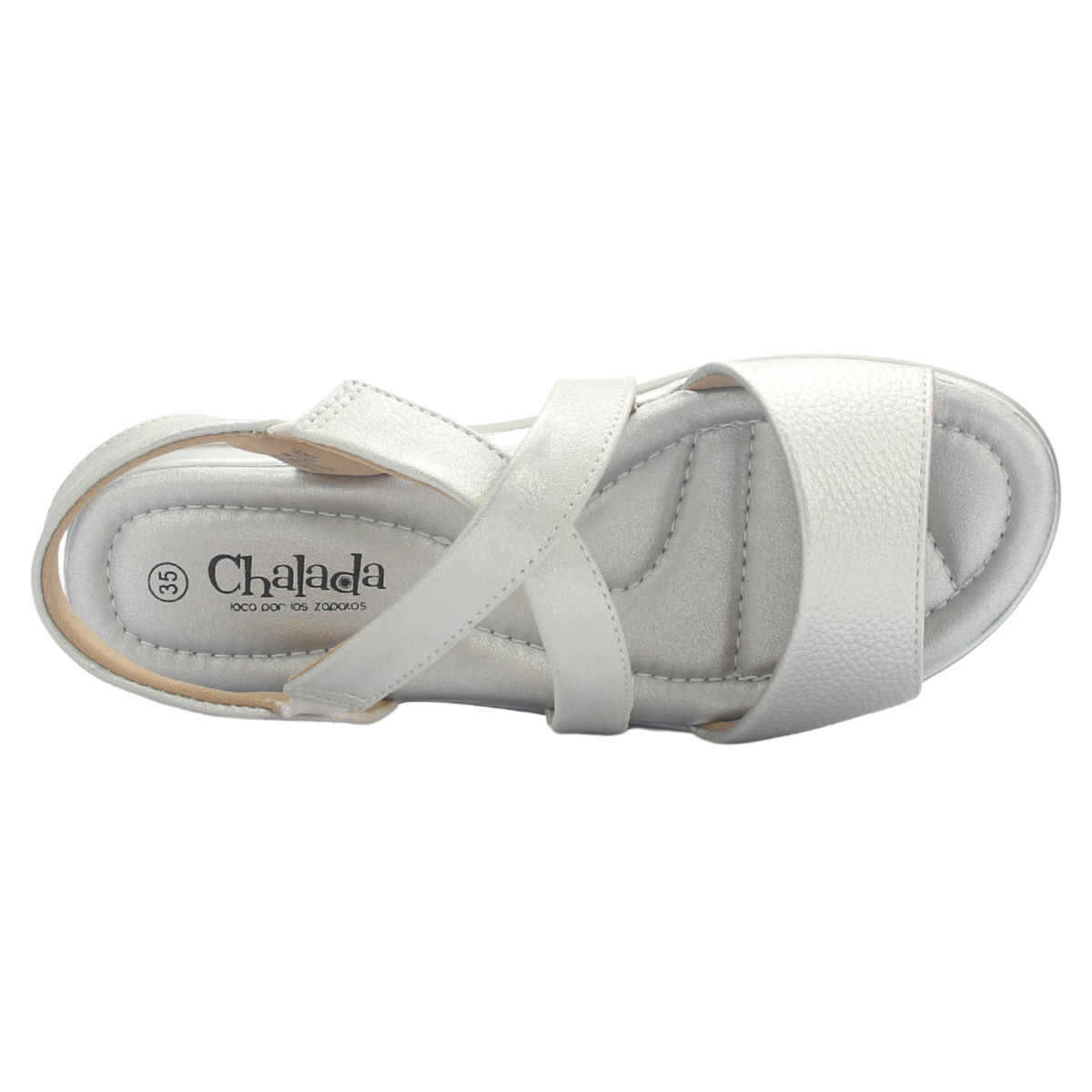 Sandalia Mujer Chalada Floro-6 Plateado Casual
