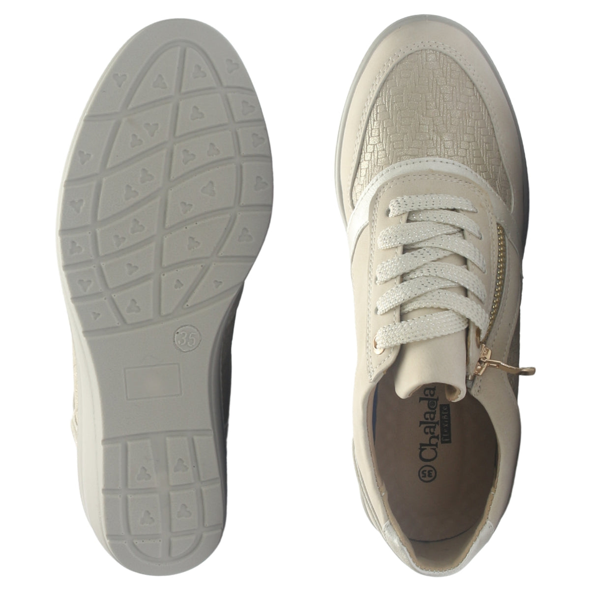 Zapatilla Mujer Chalada Deza-4 Beige Urbano