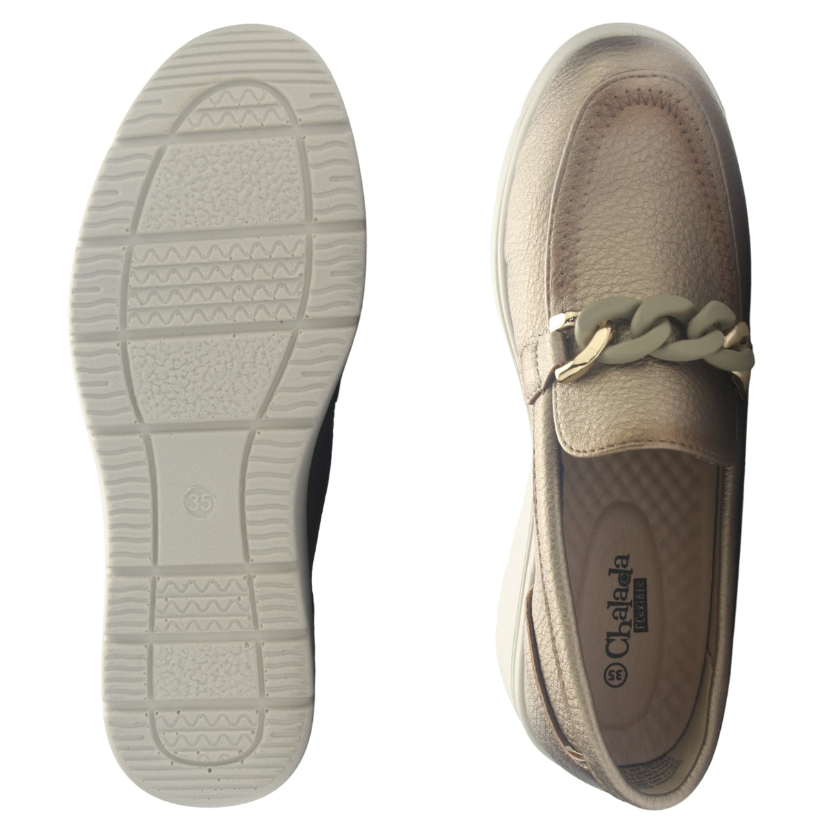 Zapato Mujer  Chalada Deza-5 Dorado Casual
