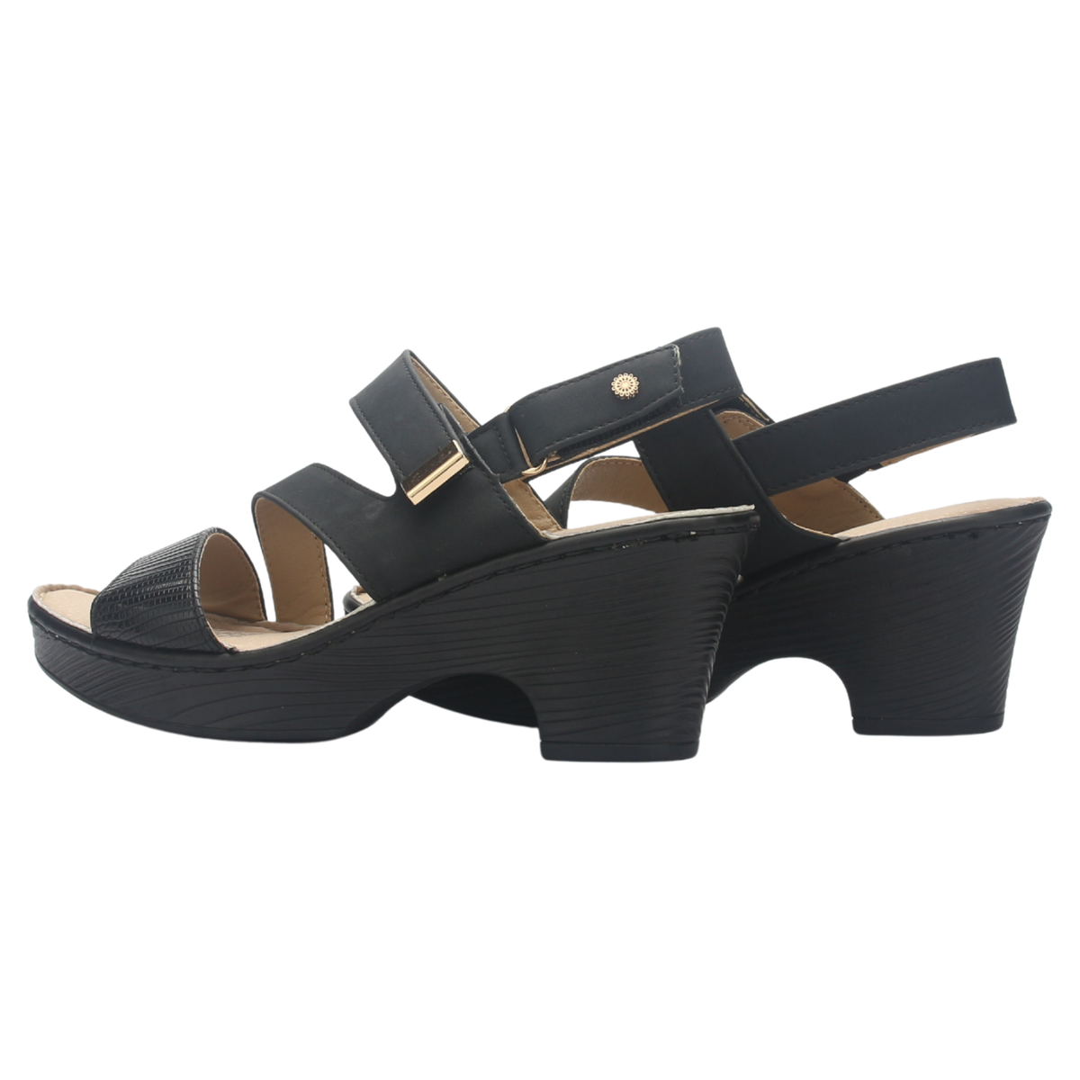 Sandalia Mujer Chalada Notina-1 Negro Casual