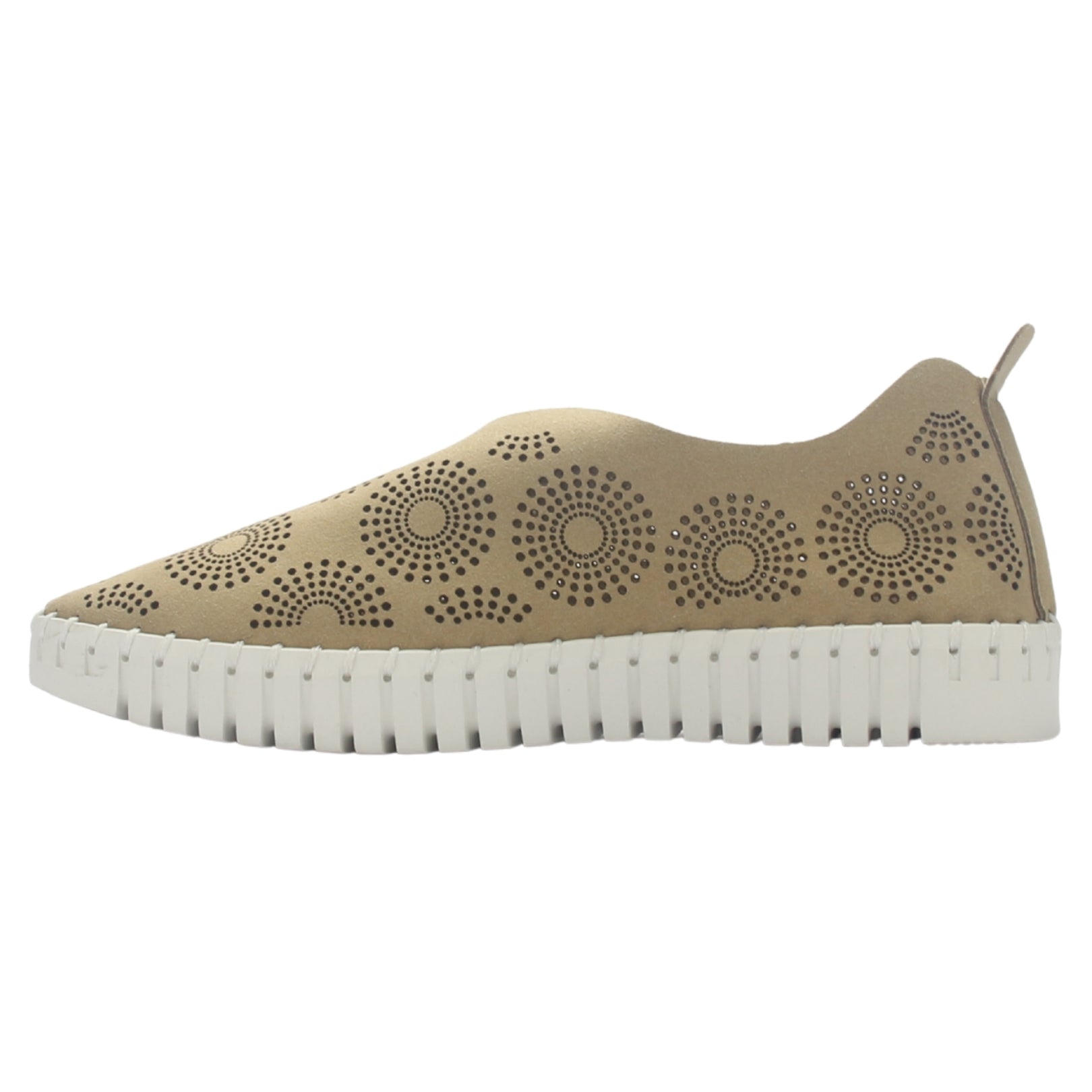 Zapato de Cuero Mujer Chalada Tren-1 Taupe Casual
