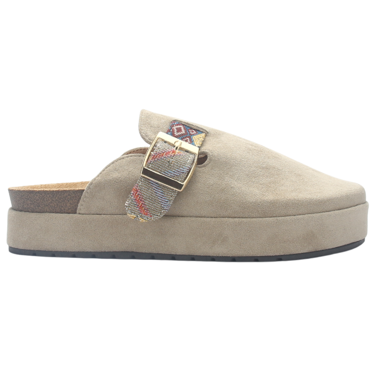 Zapato de mujer Taupe Casual Chalada Risco-3