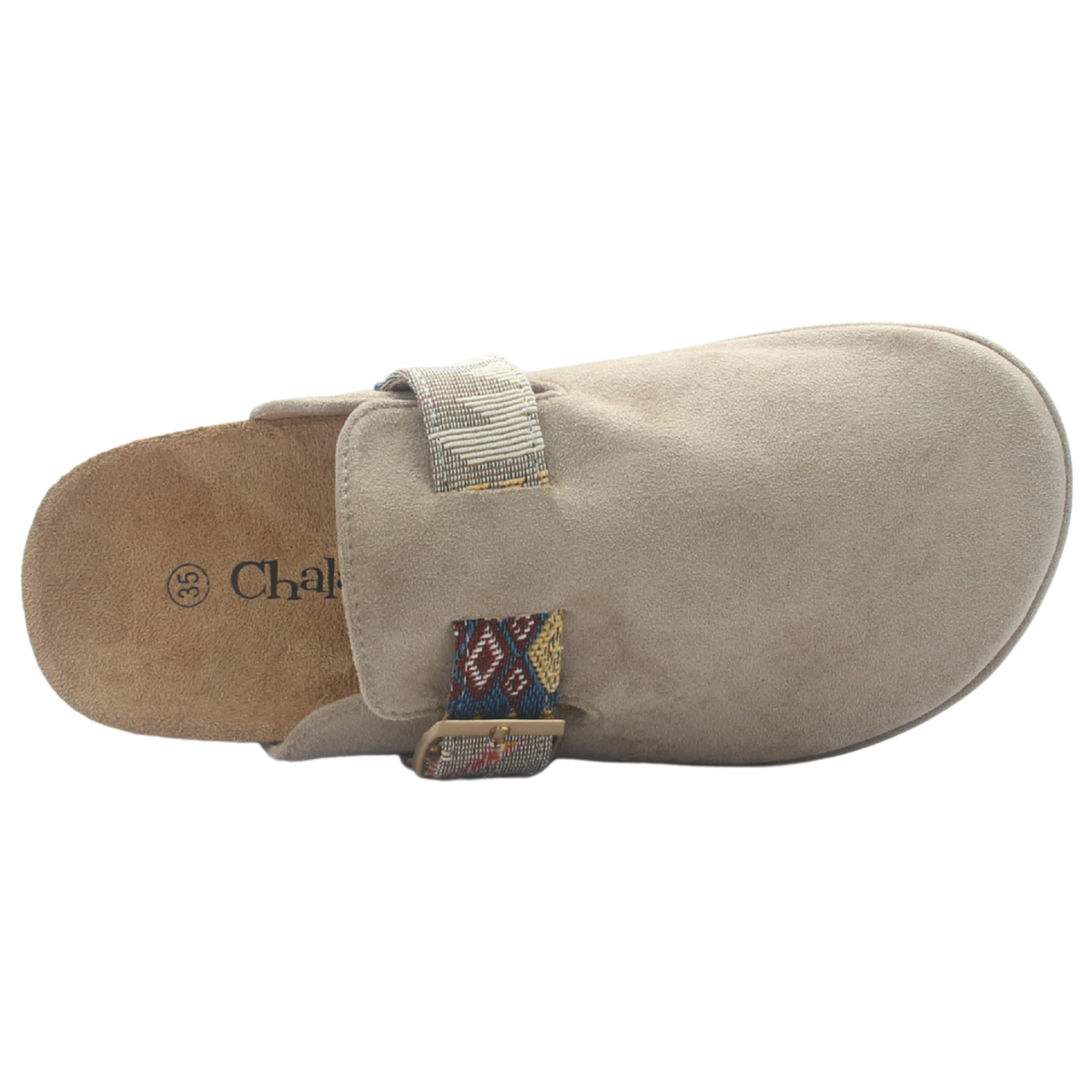 Zapato de mujer Taupe Casual Chalada Risco-3