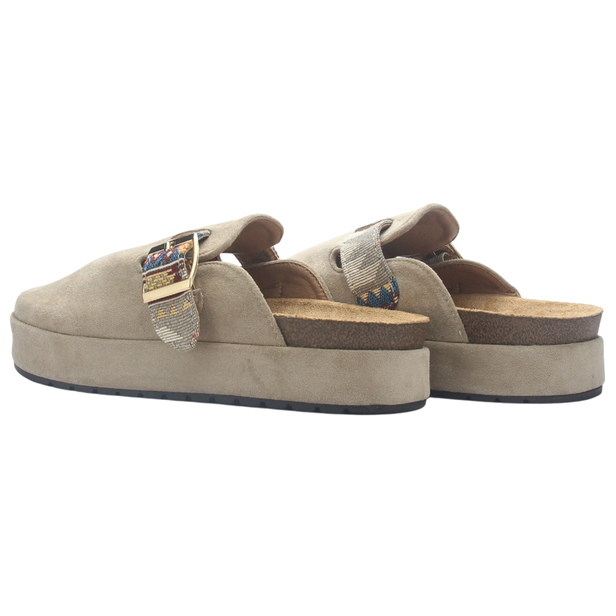 Zapato de mujer Taupe Casual Chalada Risco-3