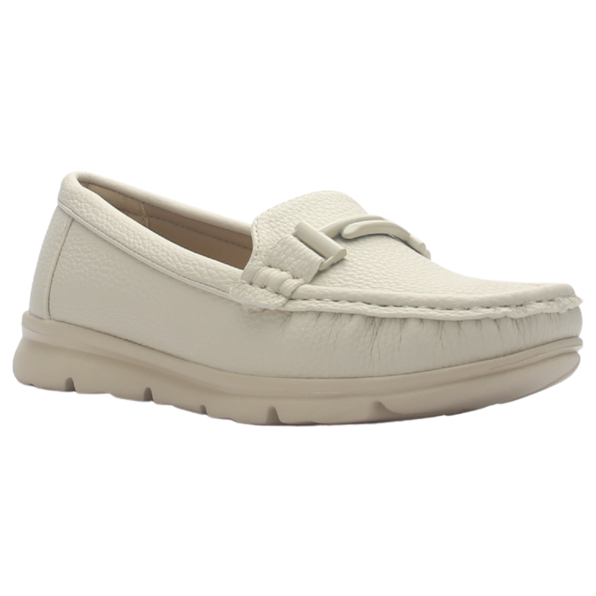 Mocasin de Mujer de color Nude Casual Chalada Leve-1