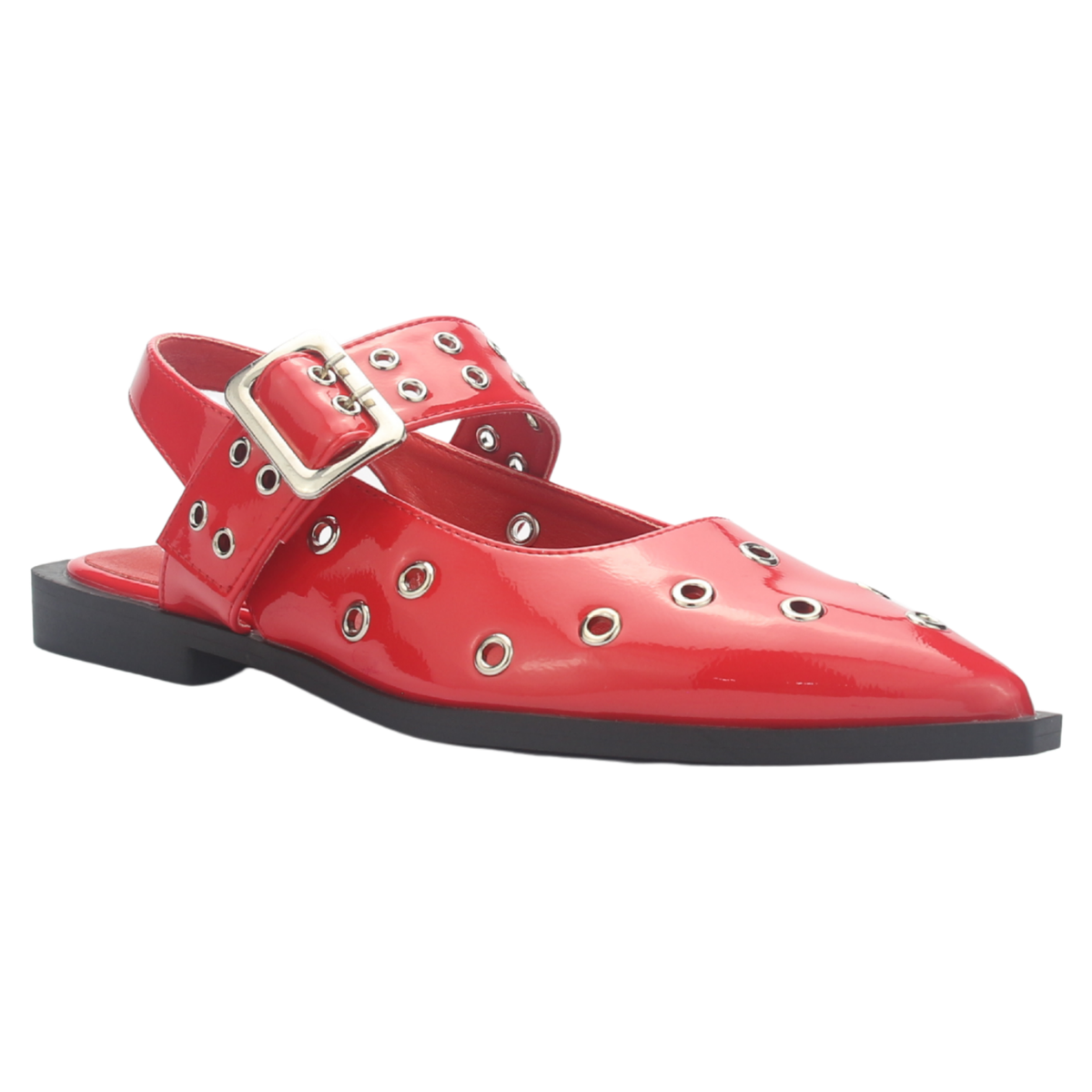 Ballerina Mujer Chalada Slik-20 Rojo Casual