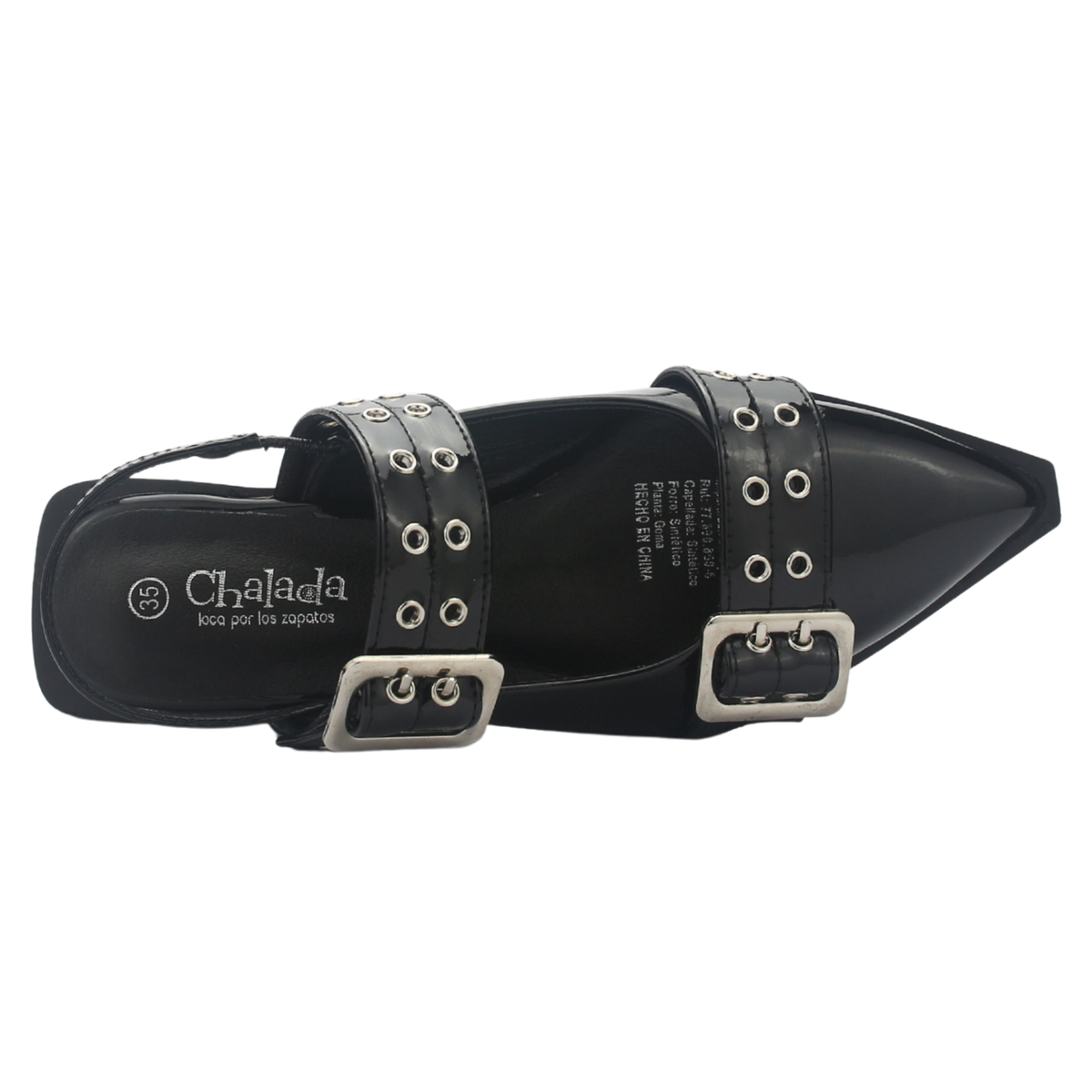 Ballerina Mujer Chalada Slik-21 Negro Casual