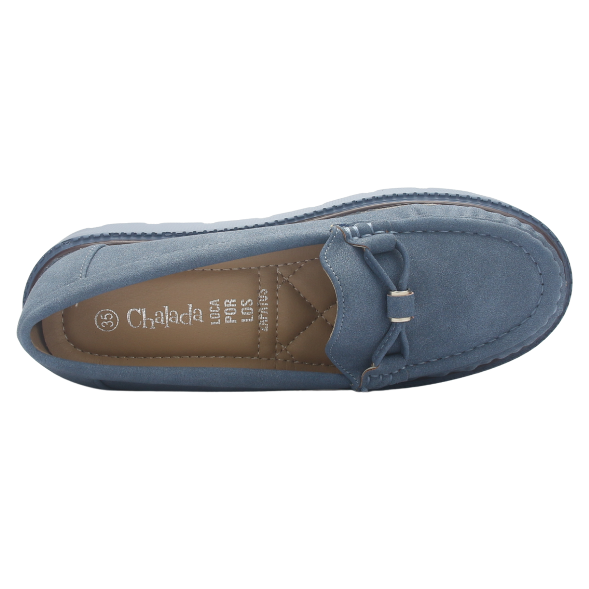 Mocasin Mujer Chalada Gran-22 Azul Casual