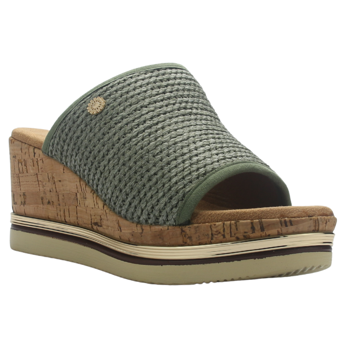 Sandalia de Mujer de color Oliva Casual Chalada Teru-2