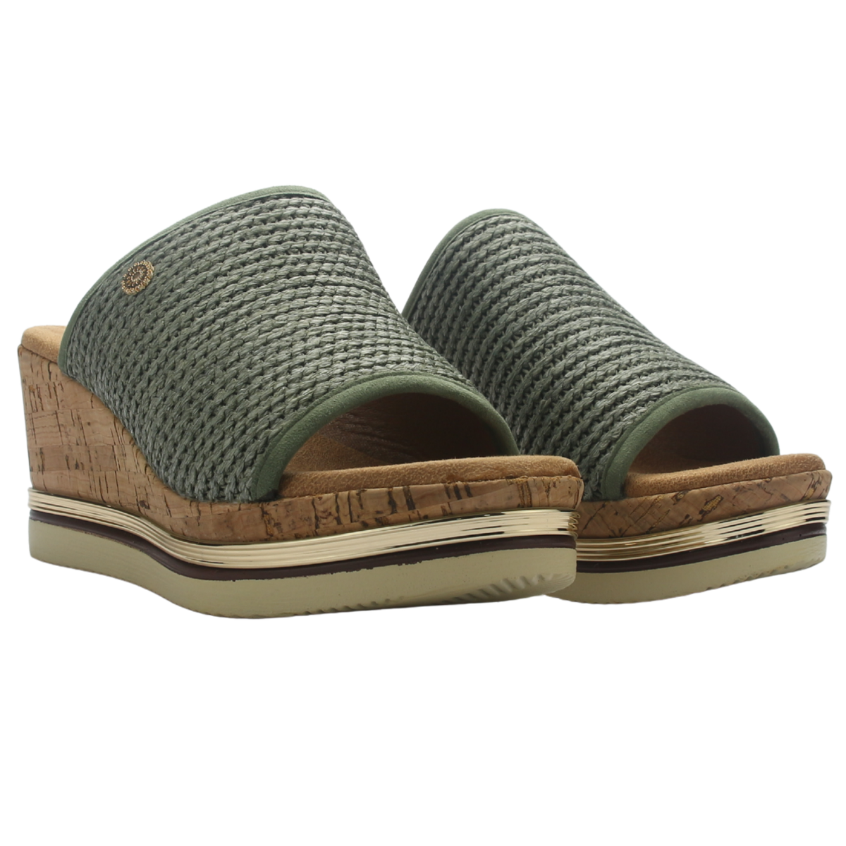 Sandalia de Mujer de color Oliva Casual Chalada Teru-2