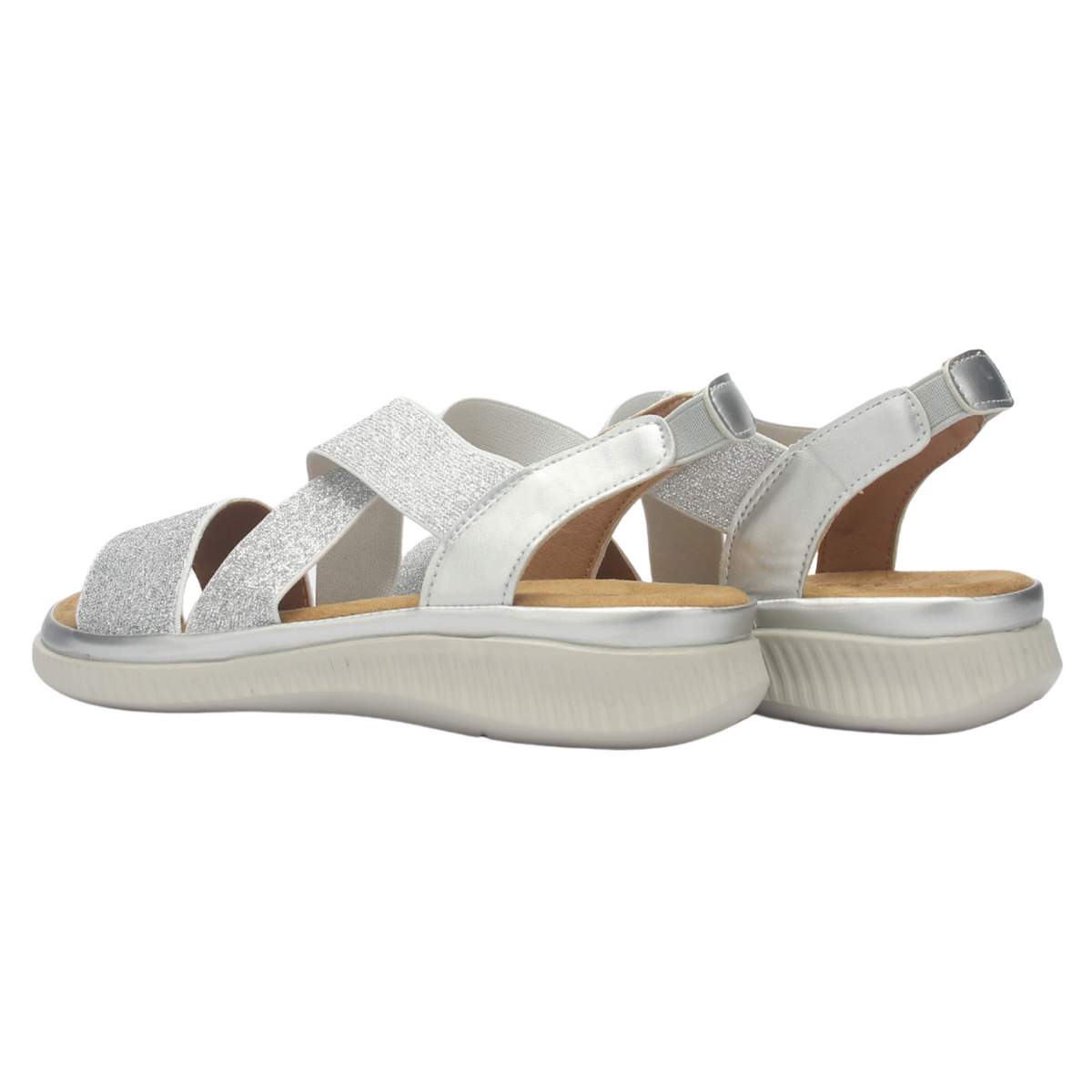 Sandalia Mujer Chalada Malibu-1 Plateado Casual