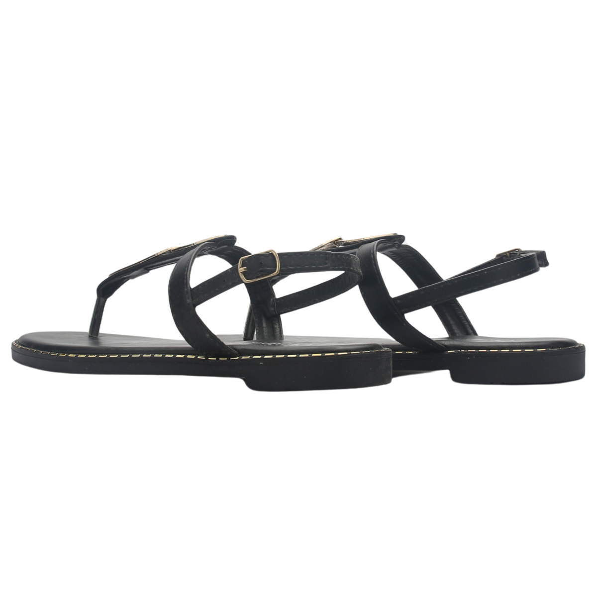 Sandalia de Mujer de color Negro Casual Chalada Buckel-4