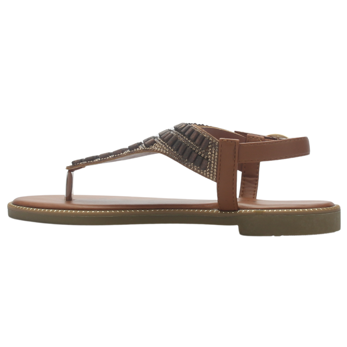Sandalia de Mujer de color Camel Casual Chalada Buckel-5