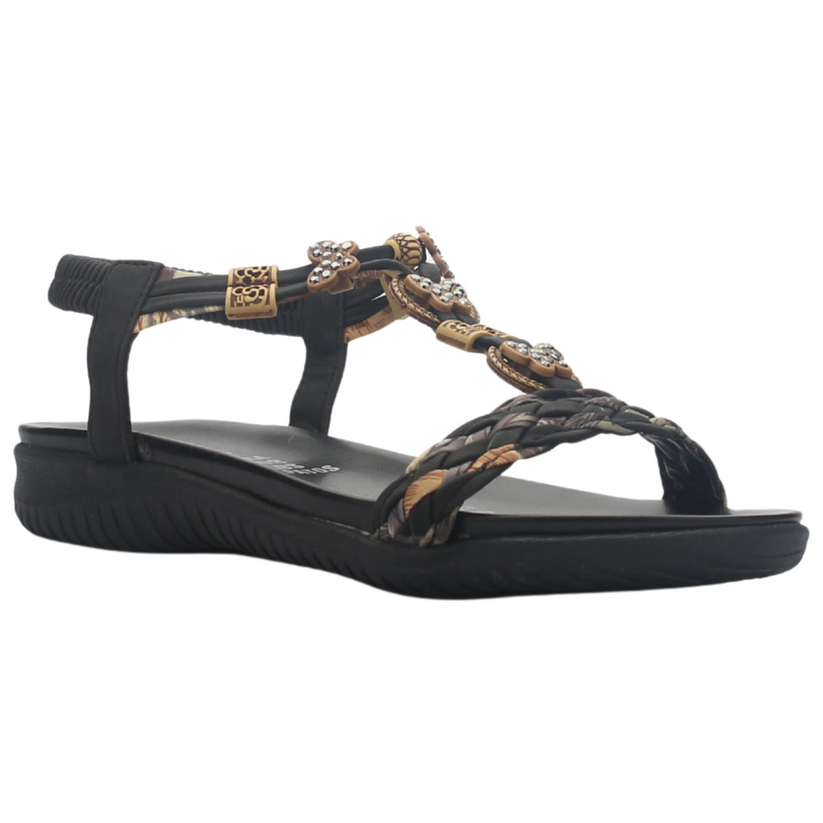 Sandalia de Mujer de color Negro Casual Chalada Clara-11