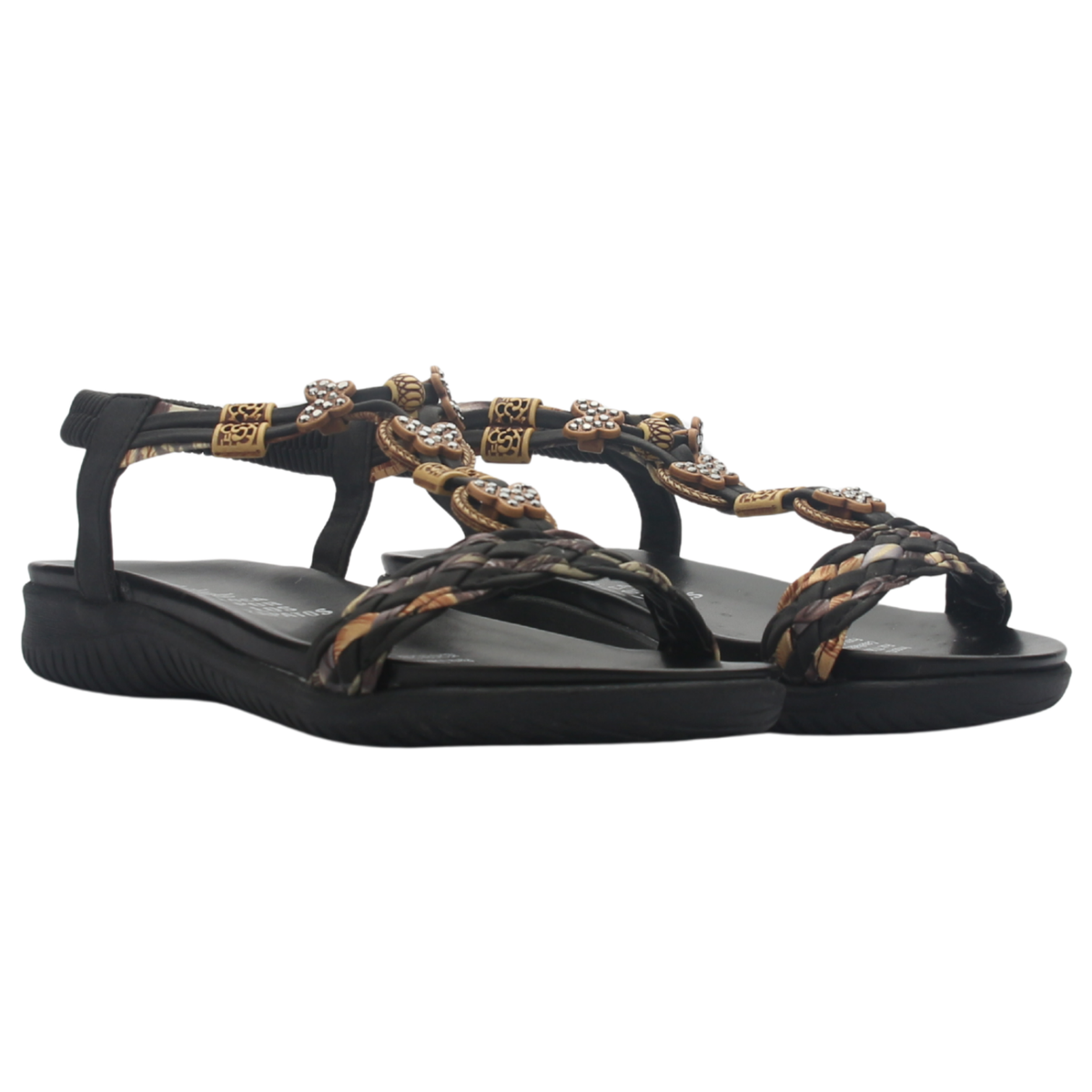 Sandalia de Mujer de color Negro Casual Chalada Clara-11