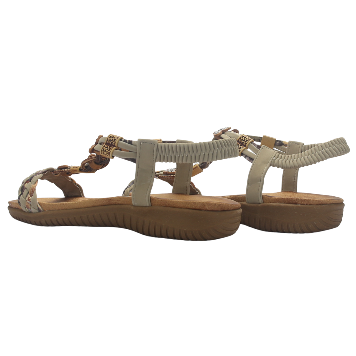 Sandalia de Mujer de color Taupe Casual Chalada Clara-11