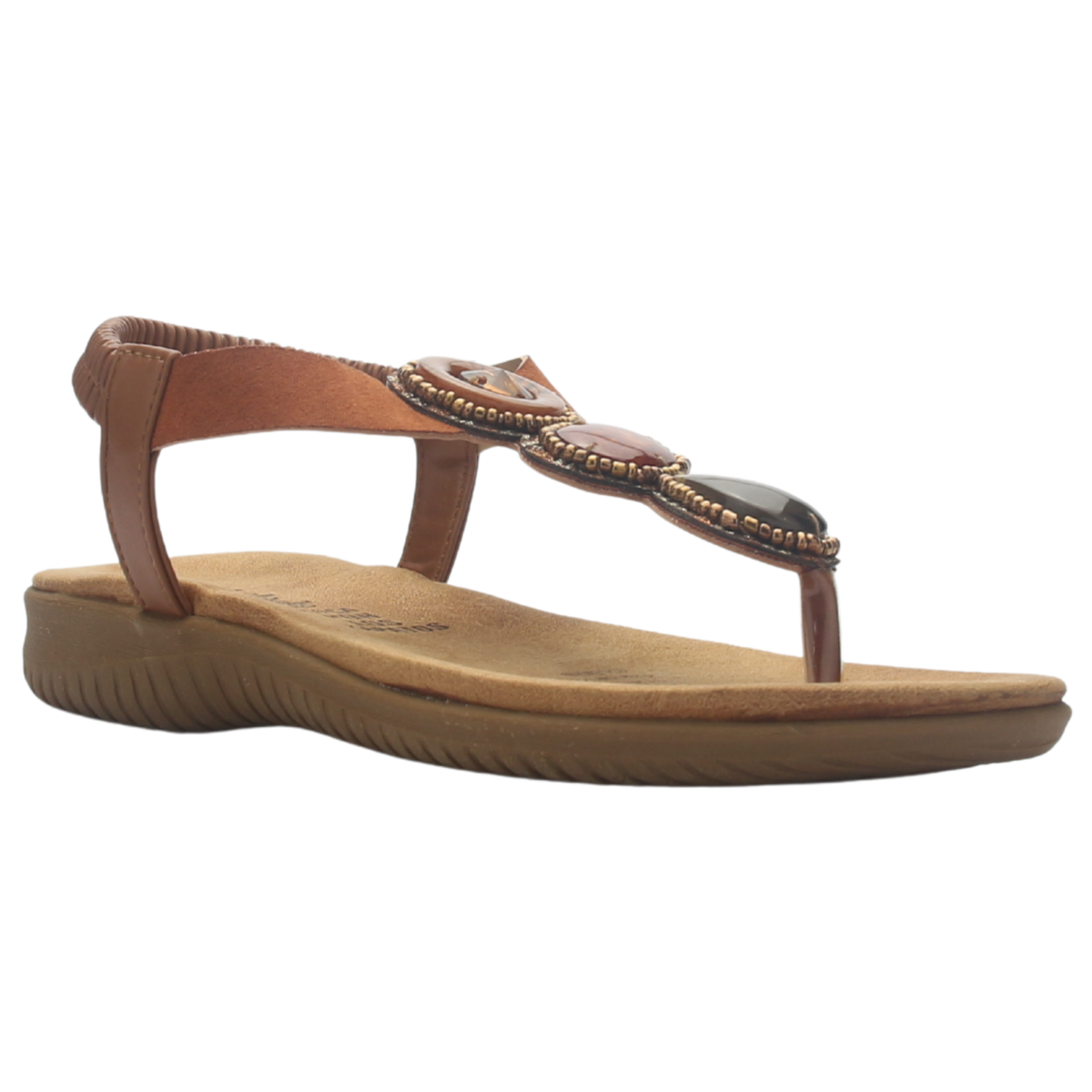 Sandalia de Mujer de color Camel Casual Chalada Clara-12
