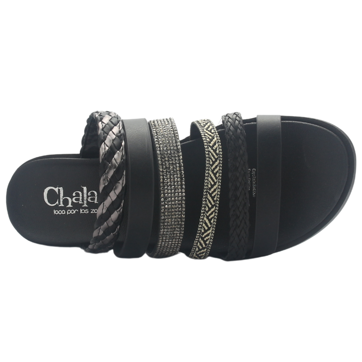 Sandalia de mujer Negro Casual Chalada Genova-5