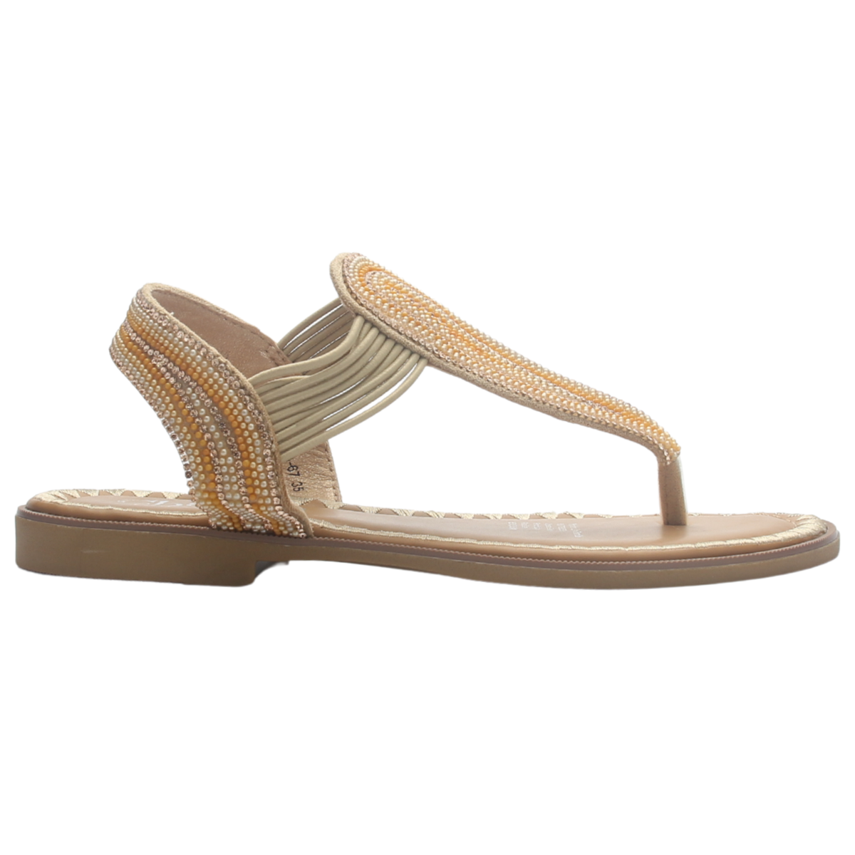 Sandalia de mujer Beige Casual Chalada Greca-67