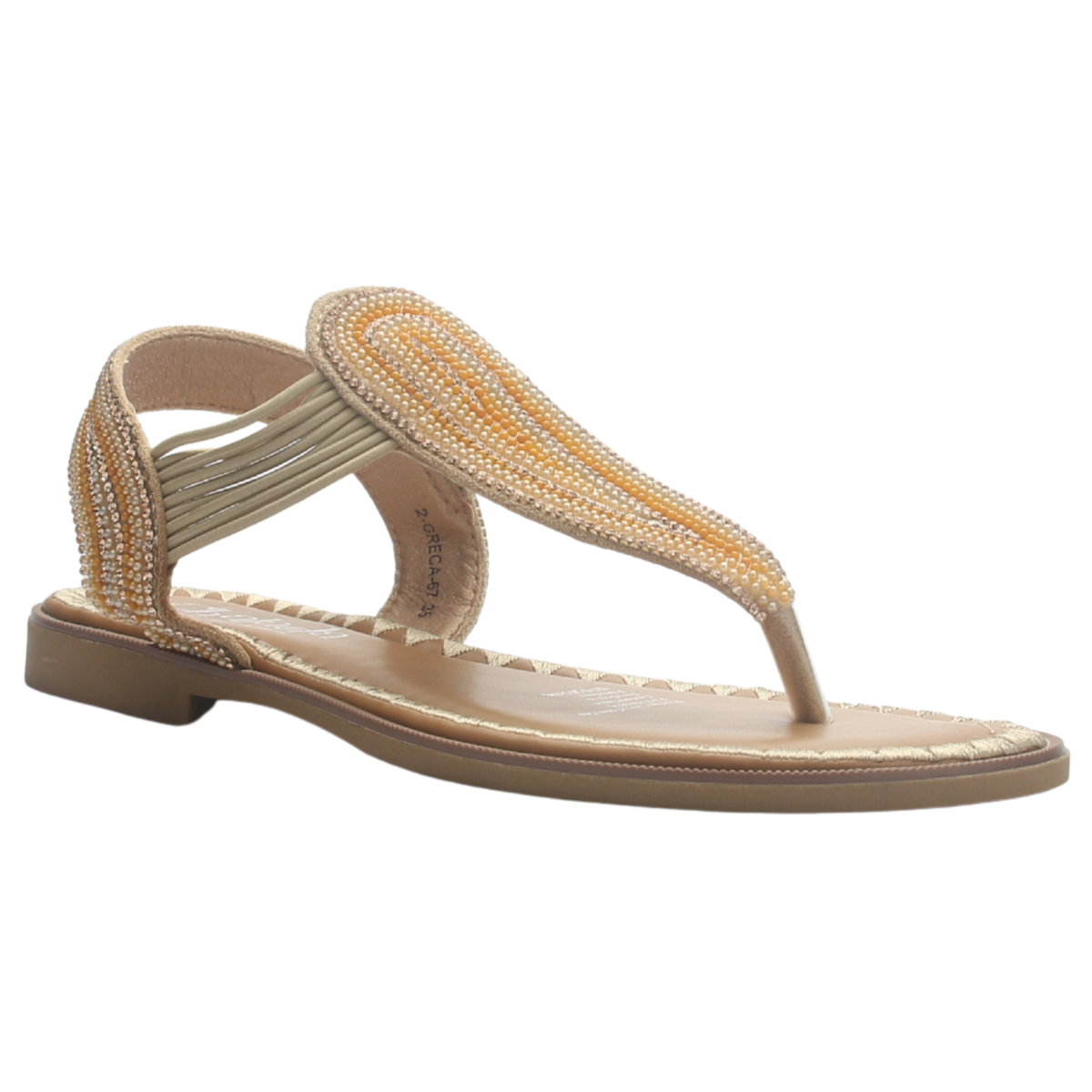 Sandalia de mujer Beige Casual Chalada Greca-67