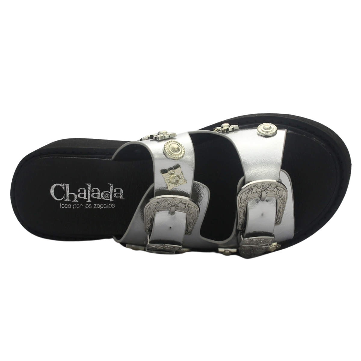 Sandalia de mujer Plateada Casual Chalada Way-20