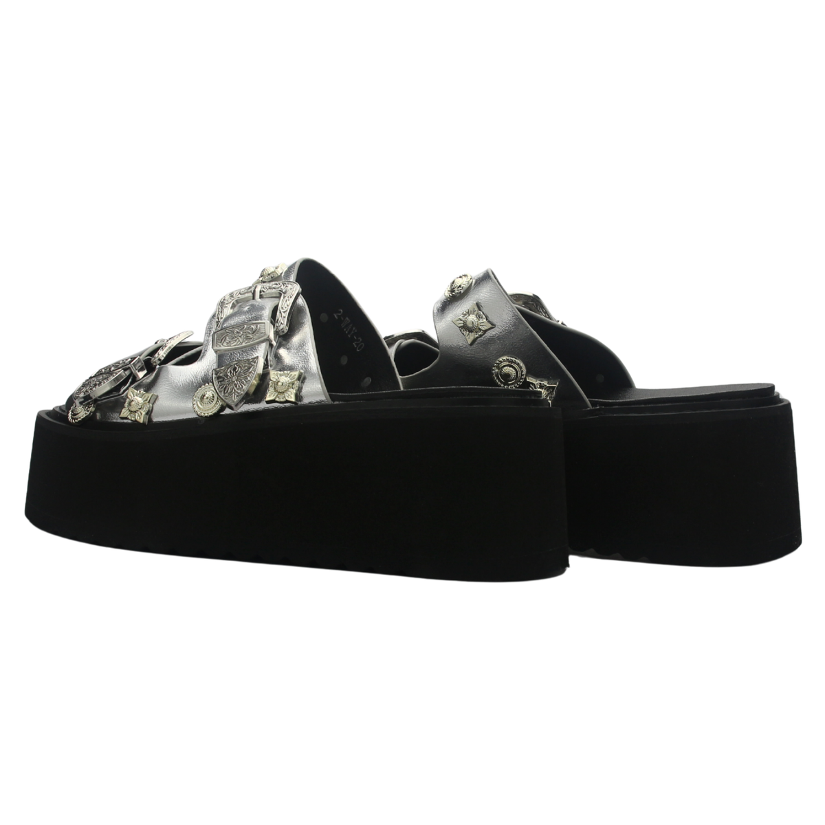 Sandalia de mujer Plateada Casual Chalada Way-20