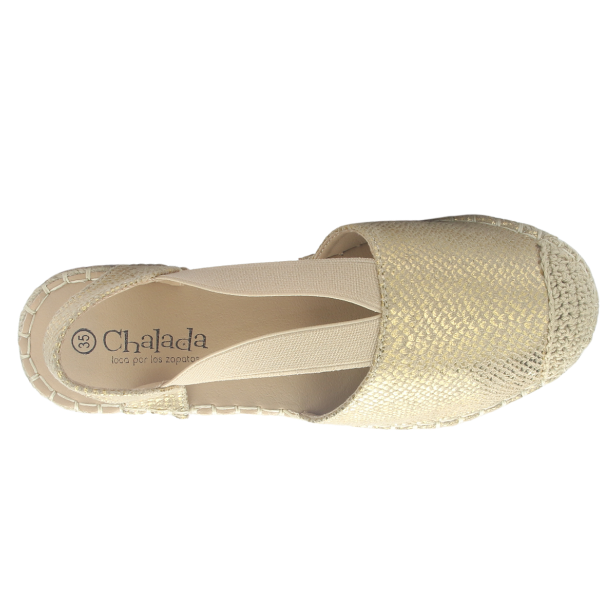 Alpargata Mujer Chalada Dijon-25 Dorado Casual