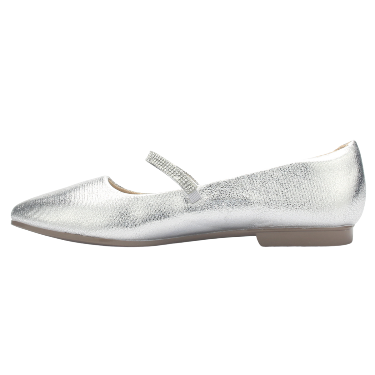Ballerina Mujer Chalada Nazzer-8 Plateado Casual