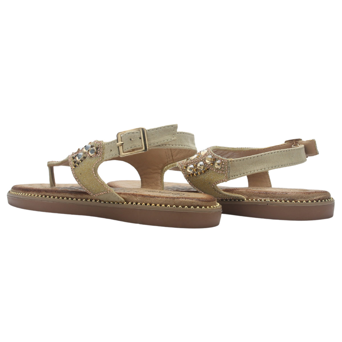 Sandalia de Mujer de color Dorado Casual Chalada Angui-2