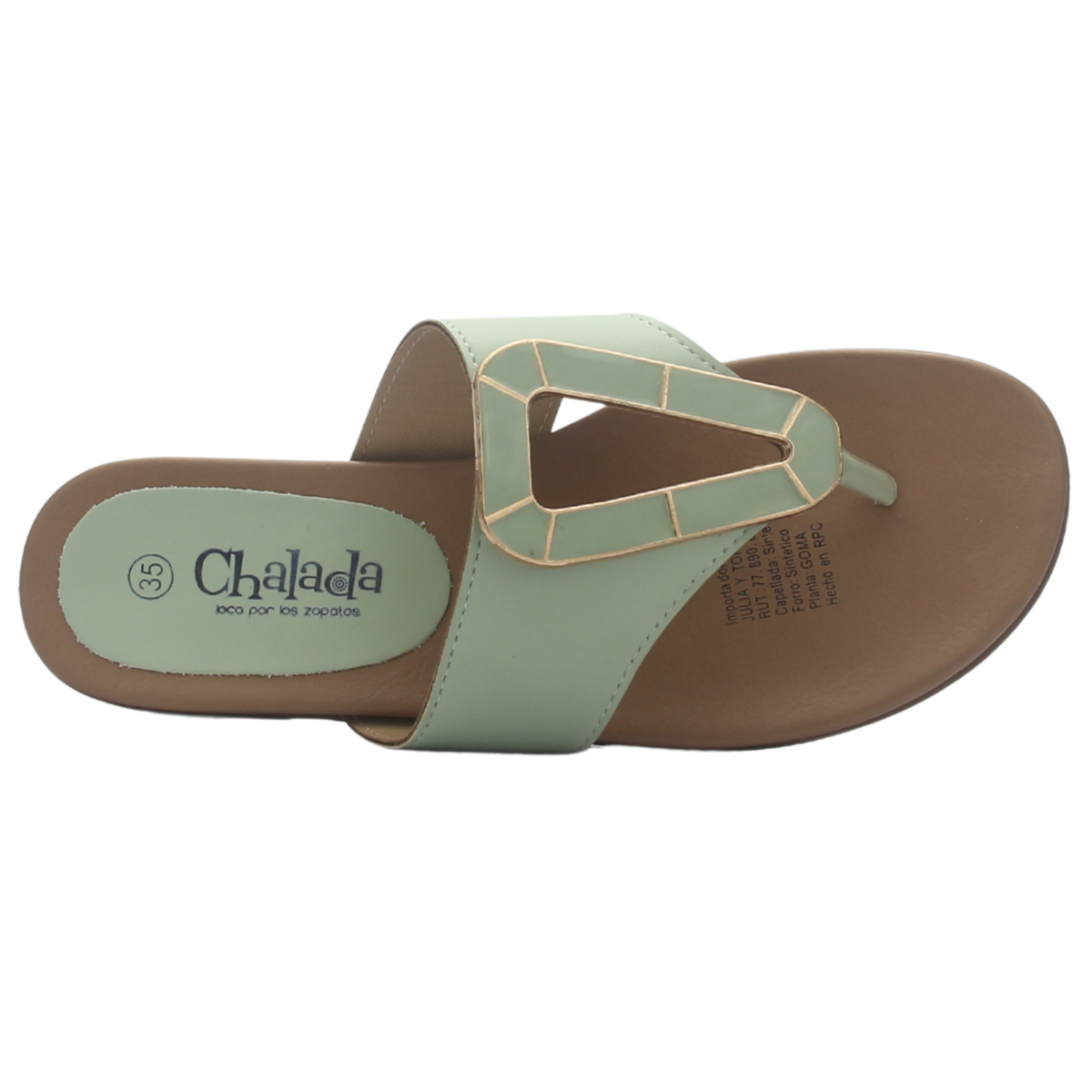 Sandalia de Mujer de color Verde Casual Chalada Prela-16
