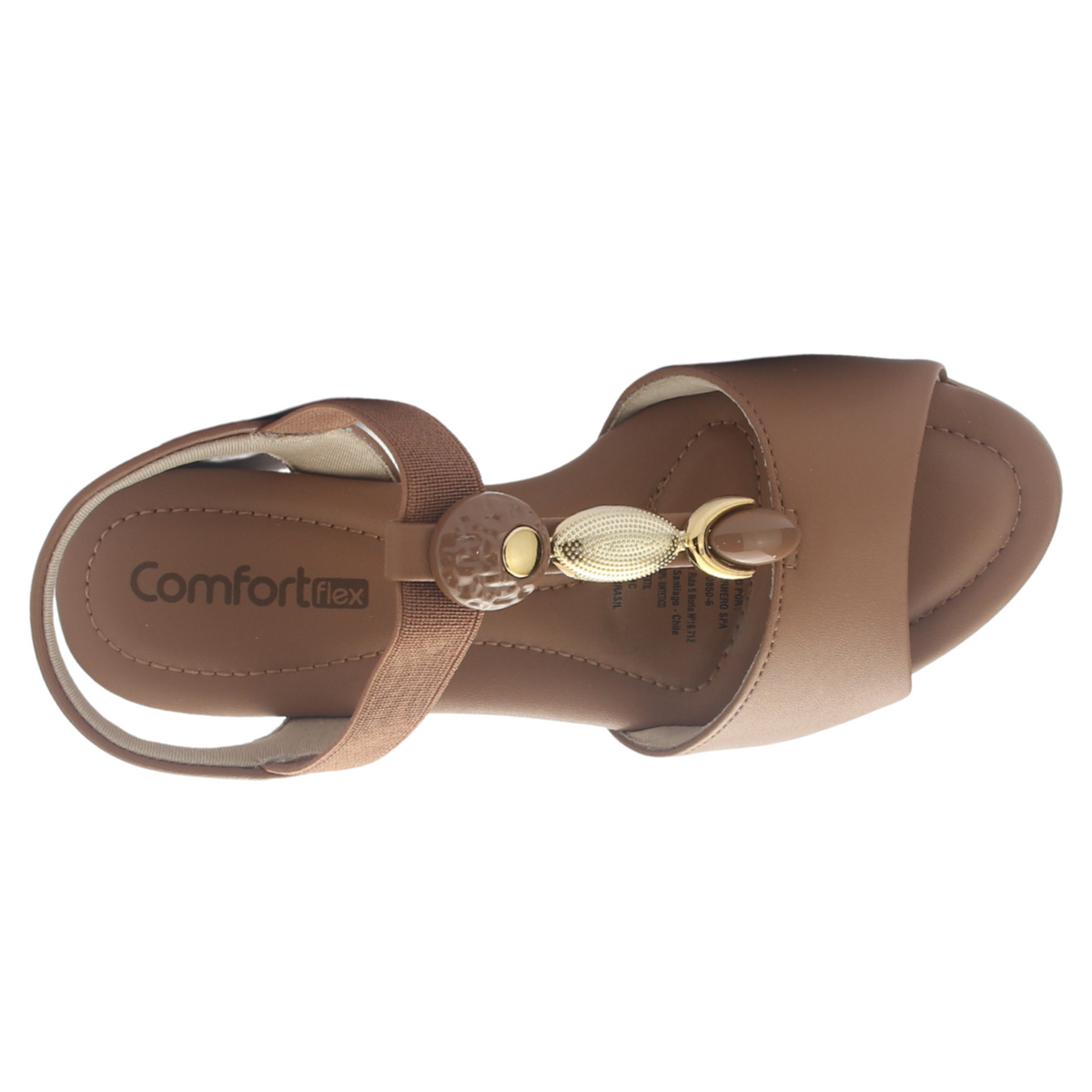 Sandalia Mujer Café Comfortflex 2557403 Casual
